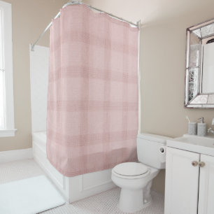 Dusty Rose Weaver Shower Curtain