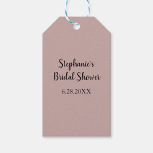 Dusty Rose Wedding Custom Light Pink Bridal Shower Gift Tags