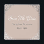 Dusty Rose Wedding Save The Date Invitation Magnet<br><div class="desc">Minimalist,  elegant,  simple dusty rose wedding save the date invitation magnet with modern calligraphy script. Perfect choice for spring or summer weddings.</div>