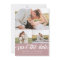 Dusty Rose White Elegant Bold Script Photo Collage