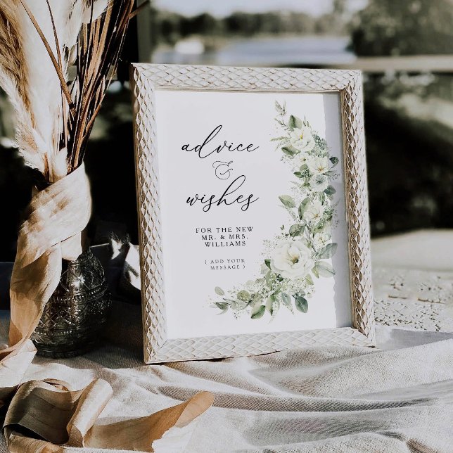 Dusty Sage Green Advice & Wishes Pedes Pedestal Pedestal Sign (Creator Uploaded)