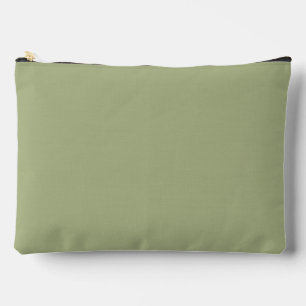 Dusty Sage Green Solid Colour Accessory Pouch