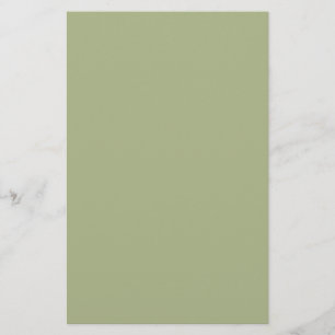 Dusty Sage Green Solid Colour Stationery