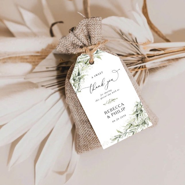 Dusty Sage Green Wedding Gift Tags (Creator Uploaded)