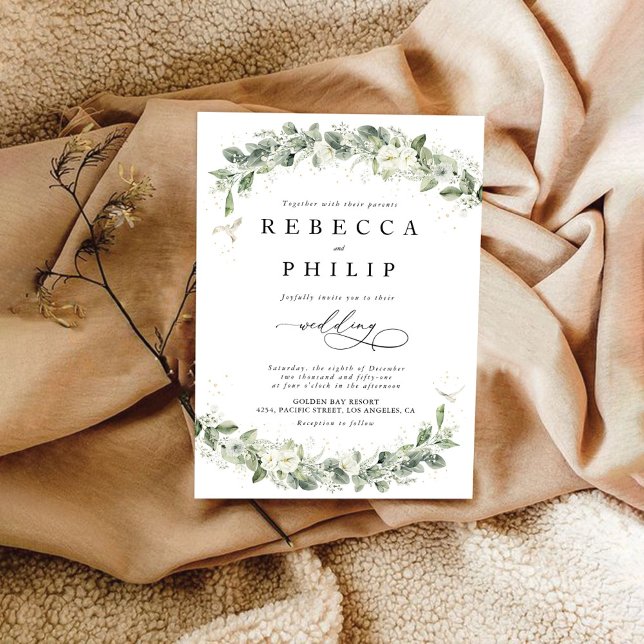 Dusty Sage Green Wedding Invitation (Creator Uploaded)