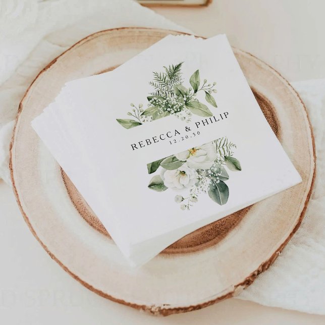 Dusty Sage Green Wedding Napkins (Creator Uploaded)