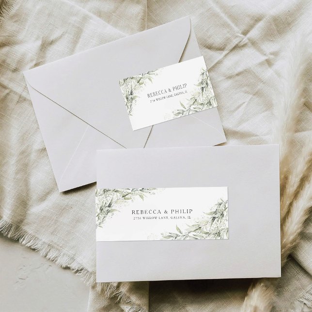 Dusty Sage green Wedding Return Address Label (Creator Uploaded)