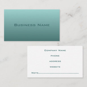 Dusty Teal Business Card
