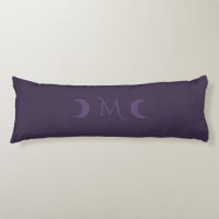 Dusty Violet Monogram Crescent Moon