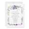 Dusty Violet Wedding Watercolor Floral