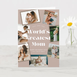 Dusty World's Greatest Mom 7 Photo Mother's Day Card