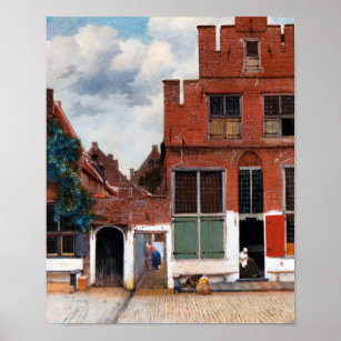 Dutch Alley, Johannes Vermeer Poster