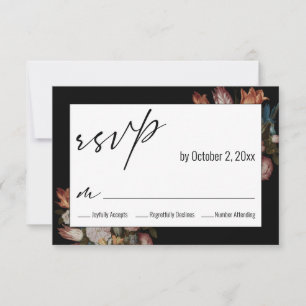 Dutch Ambrosius Bosschaert's "Flowers in a Glass" RSVP Card