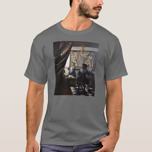 Dutch Artist Vermeer Painting Art of Painting T-Shirt (Front)