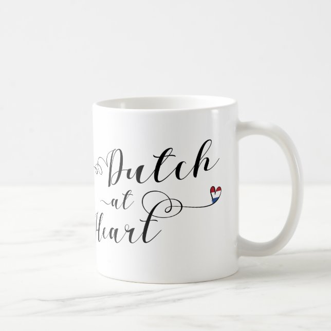 Dutch At Heart Mug, Netherlands Coffee Mug (Right)