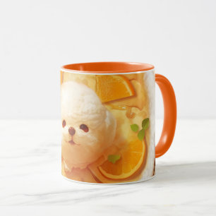 Dutch Baby Pancake with Cute Dog Ice Cream Mug