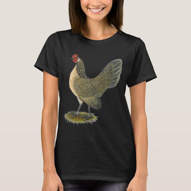 Dutch Bantam:  Blue Quail Hen T-Shirt (Front)