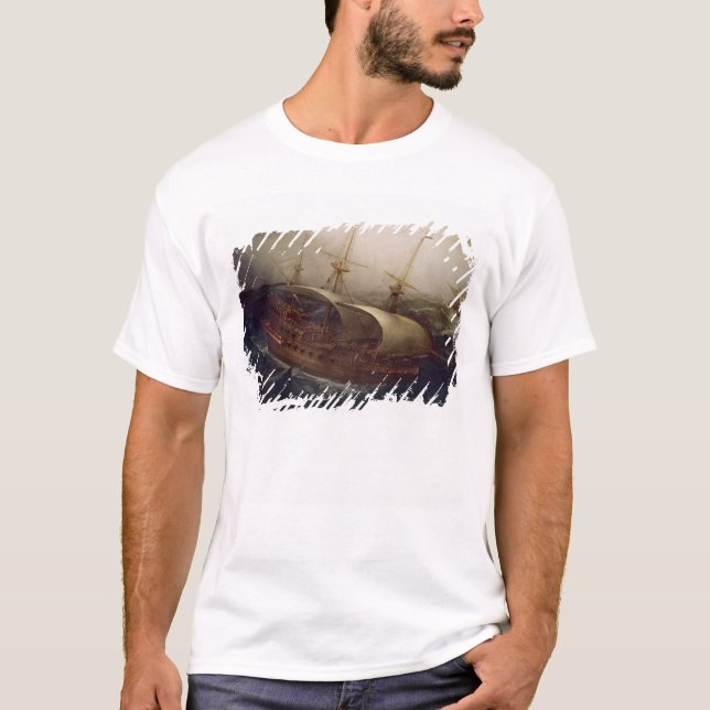 Dutch Battleship in a Storm T-Shirt (Front)