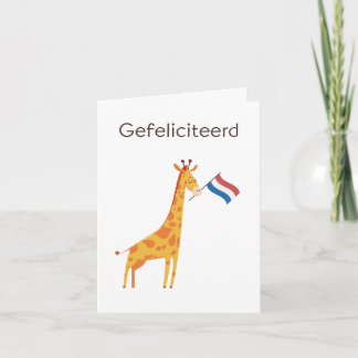 Dutch Birthday Card – Gefeliciteerd