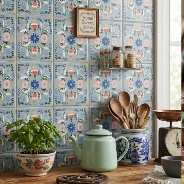 Dutch Blue Floral Cottage Tile (Creator Uploaded)