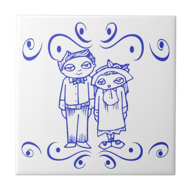 Dutch Blue Kids Tile (Front)