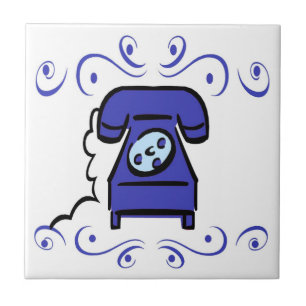 Dutch Blue Telephone Tile