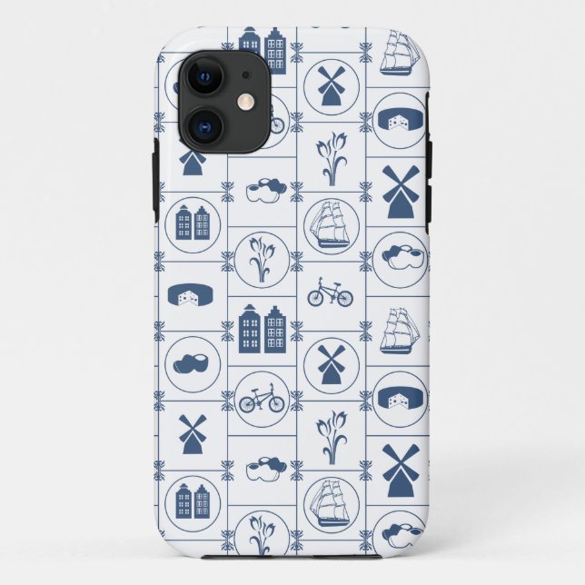 Dutch Blue tiles Case-Mate iPhone Case (Back)