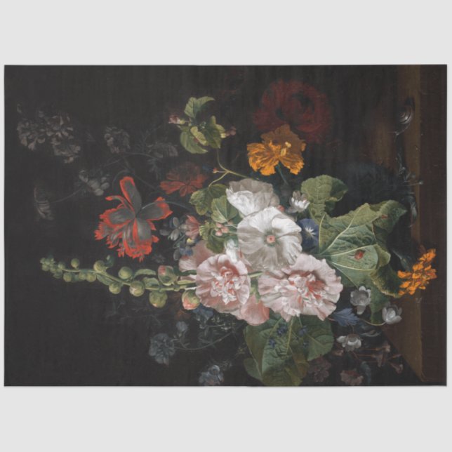 Dutch Botanical Bouquet Tissue Paper (Front)