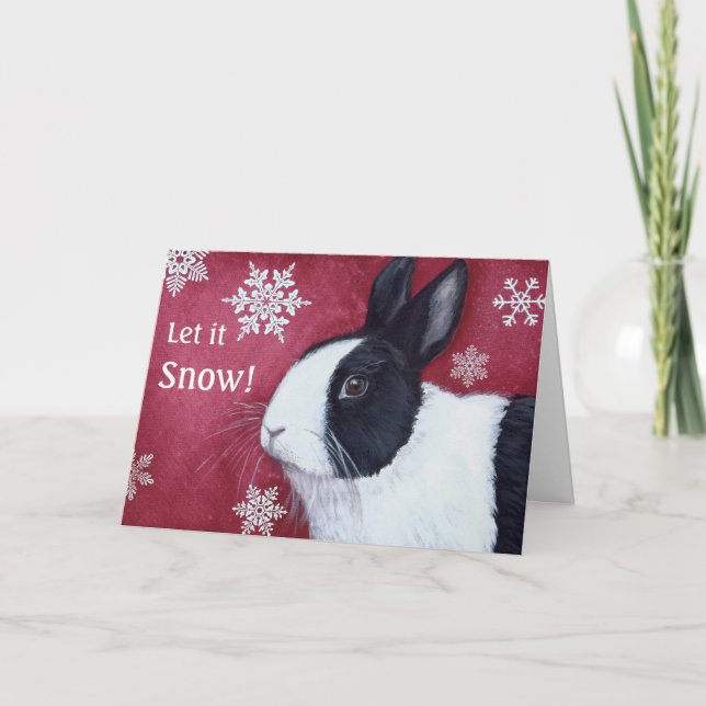Dutch Bunny Christmas Card (Front)