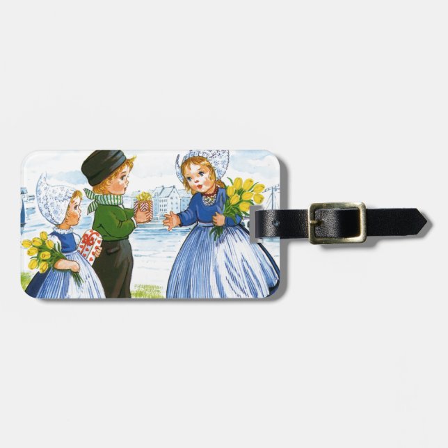 Dutch Children Luggage Tag (Front Horizontal)