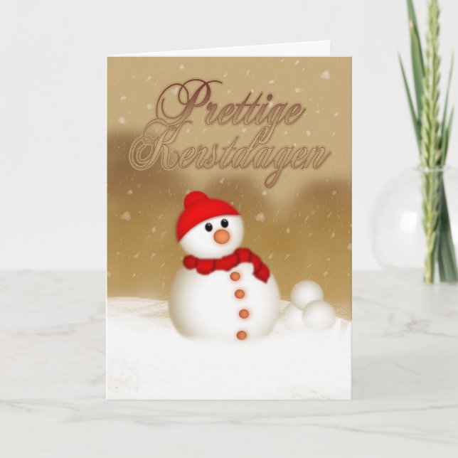 Dutch Christmas Card - Prettige Kerstdagen (Front)
