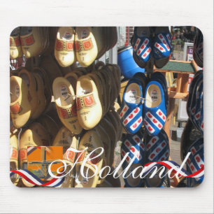 Dutch Clogs Holland Text Souvenir Mousepad