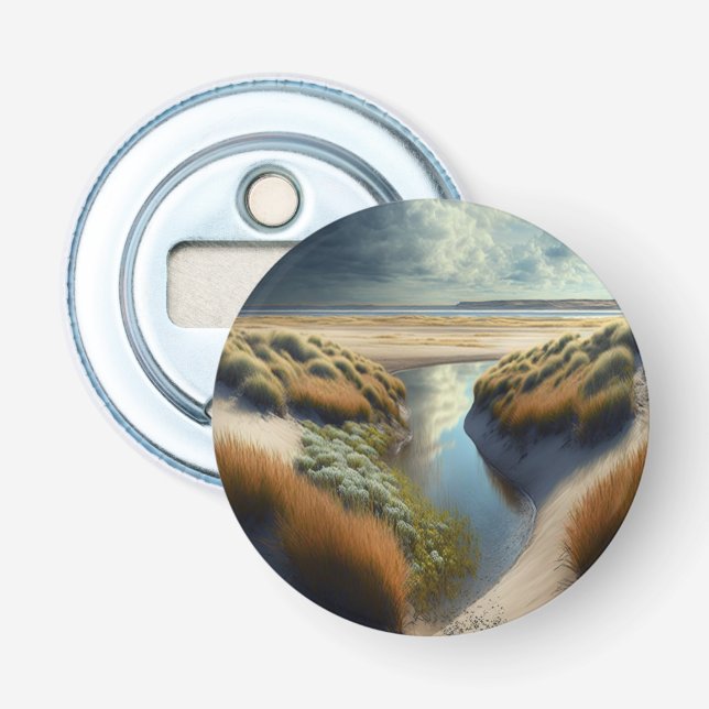 Dutch Coastal Dunes Bottle Opener (Front)