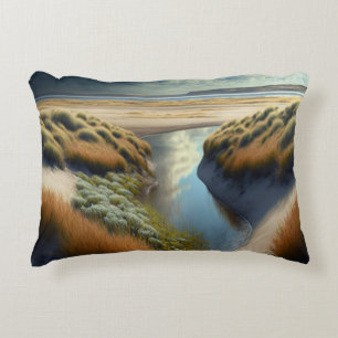 Dutch Coastal Dunes Decorative Cushion