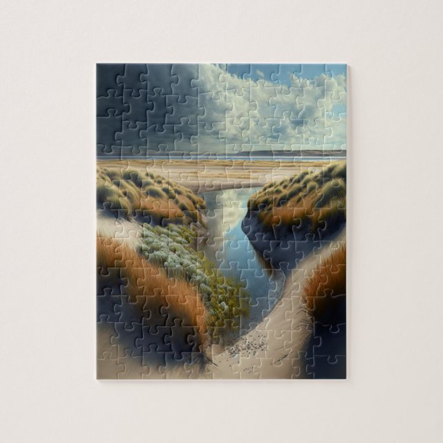 Dutch Coastal Dunes Jigsaw Puzzle (Vertical)