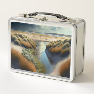 Dutch Coastal Dunes Metal Lunch Box