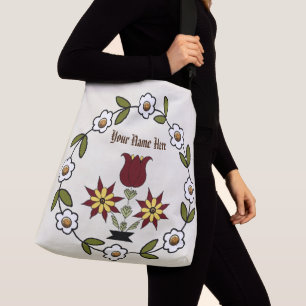Dutch Country Folk Floral Crossbody Bag
