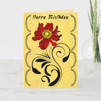 Dutch Deco (birthday card) Card