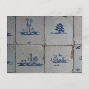 Dutch Delft Blue Tiles PostCard