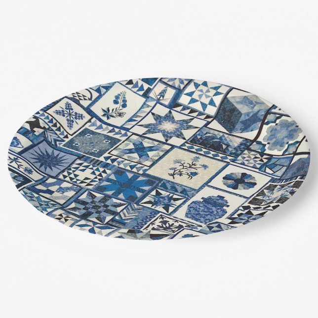Dutch Delft Paper Plate (Angled)