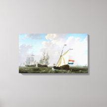 Dutch East India Company Ships by Jacob van Strij