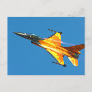 Dutch F-16 Fighting Falcon Jet Aeroplane Postcard