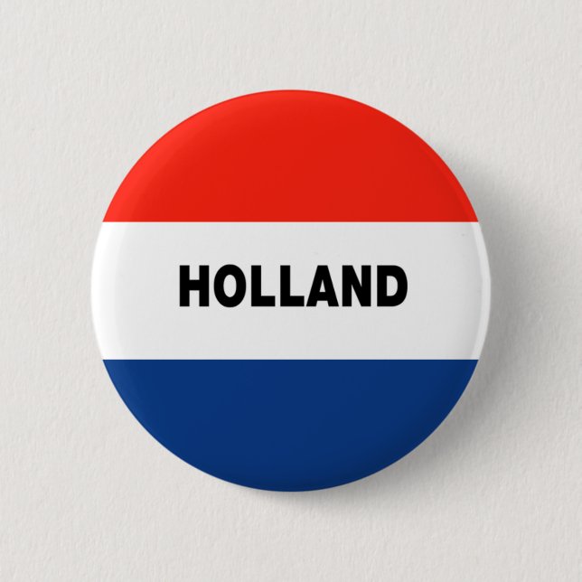 Dutch Flag 6 Cm Round Badge (Front)