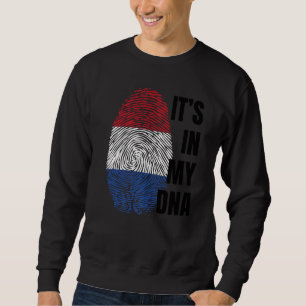 Dutch Flag Dna Fingerprint Holland Oranje Sweatshirt