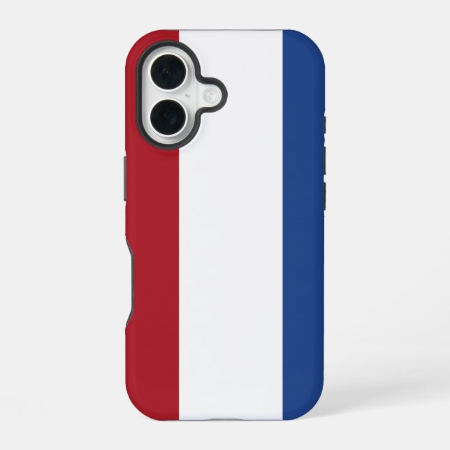 Dutch flag iPhone 16 case (Back)
