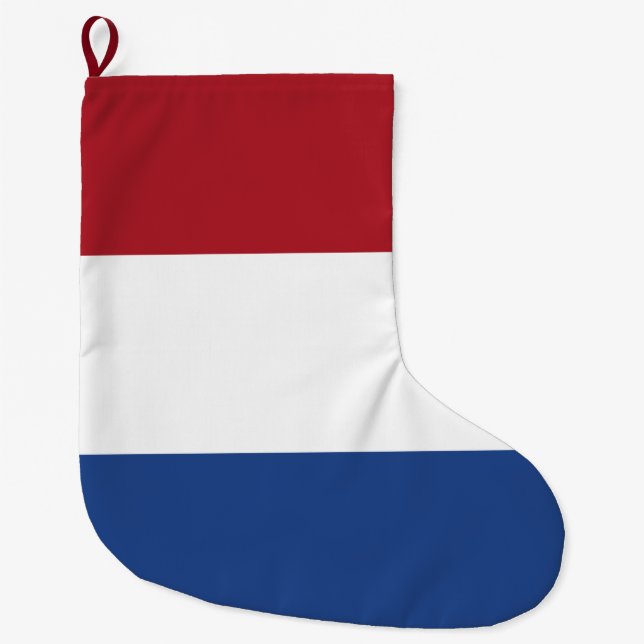 Dutch Flag Large Christmas Stocking (Front)