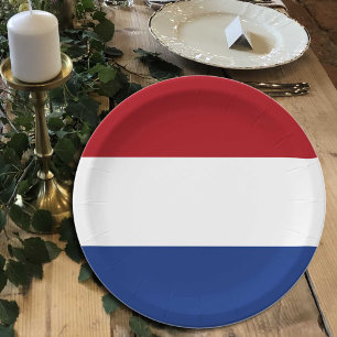 Dutch Flag plates, party, sports, Netherlands Paper Plate