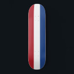 Dutch Flag Skateboard<br><div class="desc">This design features the national flag of the Netherlands (informally known as Holland), which is a country primarily located in Western Europe and partly in the Caribbean, forming the largest constituent country of the Kingdom of the Netherlands. In Europe, it consists of 12 provinces that border Germany to the east,...</div>
