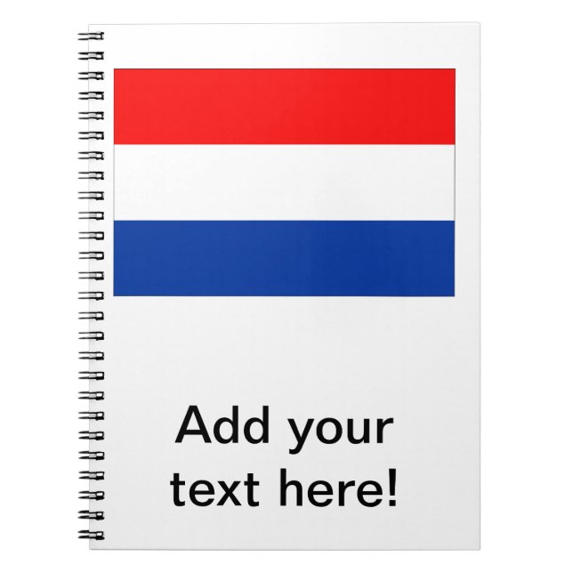 Dutch Flag Spiral Notebook (Front)