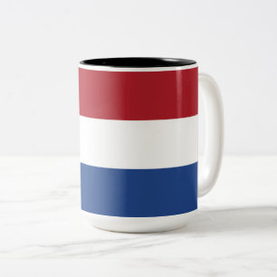 Dutch Flag Two-Tone Coffee Mug